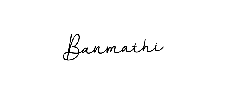 Make a beautiful signature design for name Banmathi. With this signature (BallpointsItalic-DORy9) style, you can create a handwritten signature for free. Banmathi signature style 11 images and pictures png