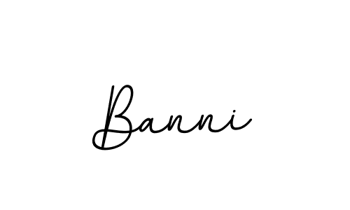 Use a signature maker to create a handwritten signature online. With this signature software, you can design (BallpointsItalic-DORy9) your own signature for name Banni. Banni signature style 11 images and pictures png