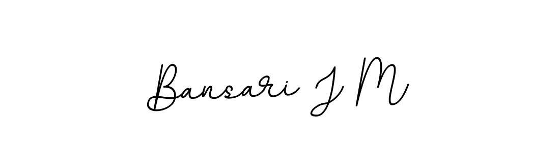 Bansari J M stylish signature style. Best Handwritten Sign (BallpointsItalic-DORy9) for my name. Handwritten Signature Collection Ideas for my name Bansari J M. Bansari J M signature style 11 images and pictures png