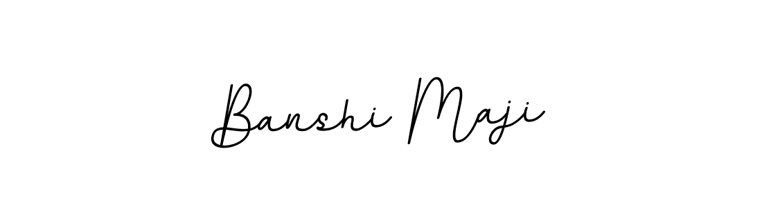 You should practise on your own different ways (BallpointsItalic-DORy9) to write your name (Banshi Maji) in signature. don't let someone else do it for you. Banshi Maji signature style 11 images and pictures png