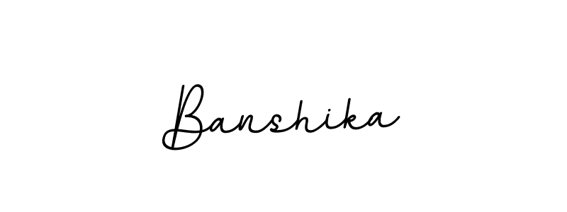 It looks lik you need a new signature style for name Banshika. Design unique handwritten (BallpointsItalic-DORy9) signature with our free signature maker in just a few clicks. Banshika signature style 11 images and pictures png