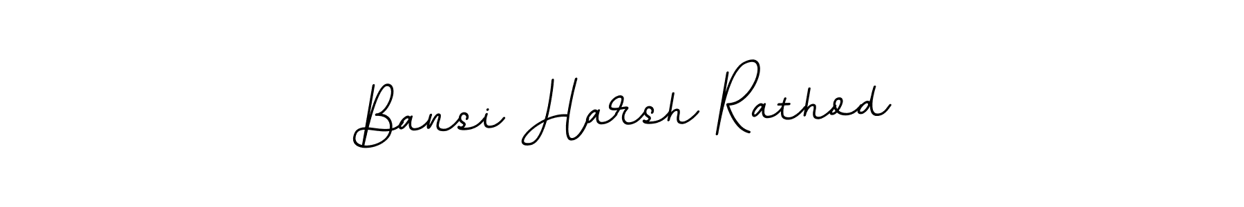 Design your own signature with our free online signature maker. With this signature software, you can create a handwritten (BallpointsItalic-DORy9) signature for name Bansi Harsh Rathod. Bansi Harsh Rathod signature style 11 images and pictures png