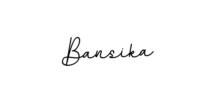 How to make Bansika signature? BallpointsItalic-DORy9 is a professional autograph style. Create handwritten signature for Bansika name. Bansika signature style 11 images and pictures png
