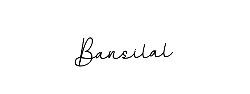 Design your own signature with our free online signature maker. With this signature software, you can create a handwritten (BallpointsItalic-DORy9) signature for name Bansilal. Bansilal signature style 11 images and pictures png