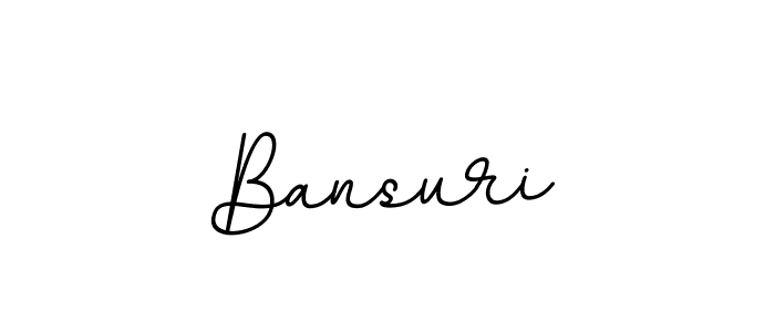 How to make Bansuri name signature. Use BallpointsItalic-DORy9 style for creating short signs online. This is the latest handwritten sign. Bansuri signature style 11 images and pictures png