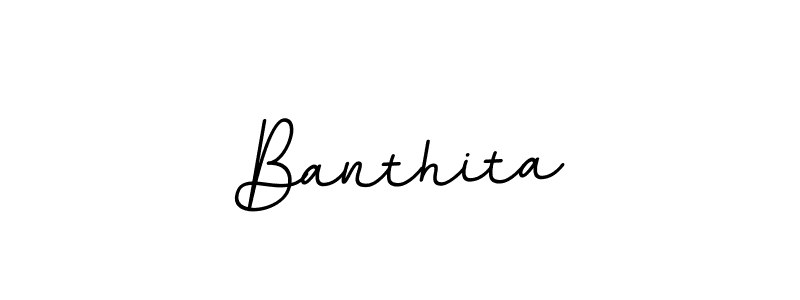 Also we have Banthita name is the best signature style. Create professional handwritten signature collection using BallpointsItalic-DORy9 autograph style. Banthita signature style 11 images and pictures png