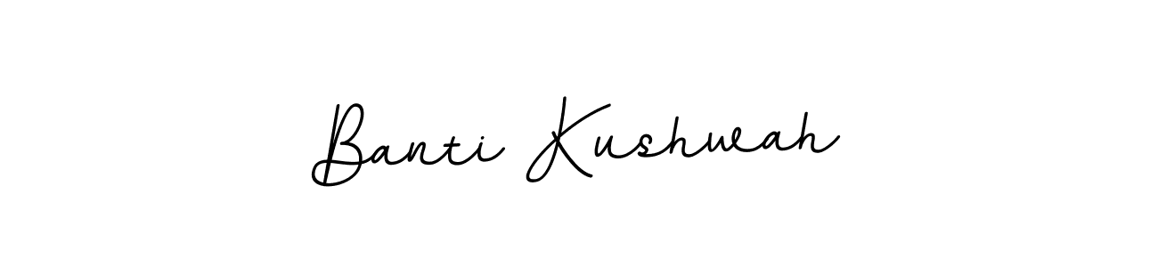 Also we have Banti Kushwah name is the best signature style. Create professional handwritten signature collection using BallpointsItalic-DORy9 autograph style. Banti Kushwah signature style 11 images and pictures png