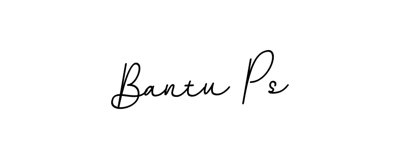 How to make Bantu Ps name signature. Use BallpointsItalic-DORy9 style for creating short signs online. This is the latest handwritten sign. Bantu Ps signature style 11 images and pictures png