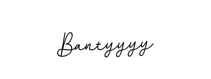 How to make Bantyyyy name signature. Use BallpointsItalic-DORy9 style for creating short signs online. This is the latest handwritten sign. Bantyyyy signature style 11 images and pictures png