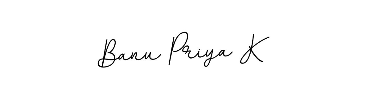 It looks lik you need a new signature style for name Banu Priya K. Design unique handwritten (BallpointsItalic-DORy9) signature with our free signature maker in just a few clicks. Banu Priya K signature style 11 images and pictures png