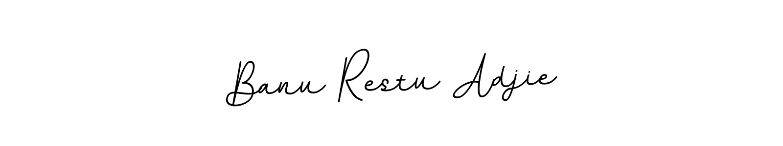 BallpointsItalic-DORy9 is a professional signature style that is perfect for those who want to add a touch of class to their signature. It is also a great choice for those who want to make their signature more unique. Get Banu Restu Adjie name to fancy signature for free. Banu Restu Adjie signature style 11 images and pictures png