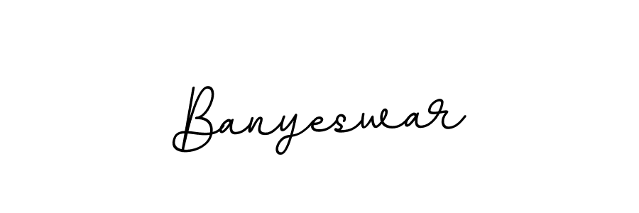The best way (BallpointsItalic-DORy9) to make a short signature is to pick only two or three words in your name. The name Banyeswar include a total of six letters. For converting this name. Banyeswar signature style 11 images and pictures png