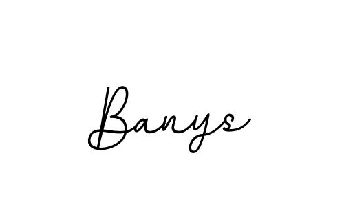 How to make Banys name signature. Use BallpointsItalic-DORy9 style for creating short signs online. This is the latest handwritten sign. Banys signature style 11 images and pictures png