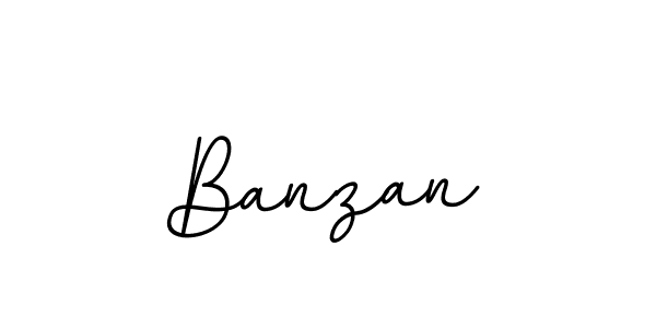 Create a beautiful signature design for name Banzan. With this signature (BallpointsItalic-DORy9) fonts, you can make a handwritten signature for free. Banzan signature style 11 images and pictures png