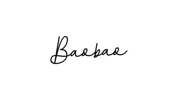 You should practise on your own different ways (BallpointsItalic-DORy9) to write your name (Baobao) in signature. don't let someone else do it for you. Baobao signature style 11 images and pictures png