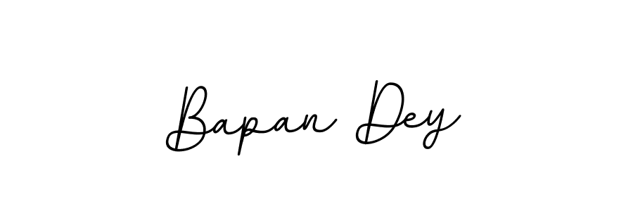 Design your own signature with our free online signature maker. With this signature software, you can create a handwritten (BallpointsItalic-DORy9) signature for name Bapan Dey. Bapan Dey signature style 11 images and pictures png