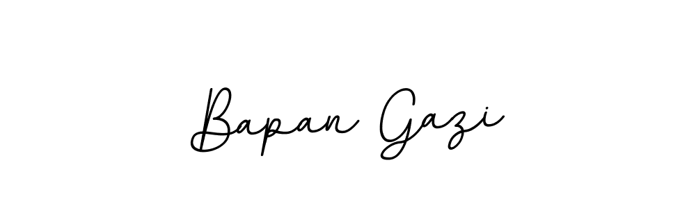 How to make Bapan Gazi signature? BallpointsItalic-DORy9 is a professional autograph style. Create handwritten signature for Bapan Gazi name. Bapan Gazi signature style 11 images and pictures png