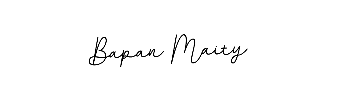 How to make Bapan Maity name signature. Use BallpointsItalic-DORy9 style for creating short signs online. This is the latest handwritten sign. Bapan Maity signature style 11 images and pictures png