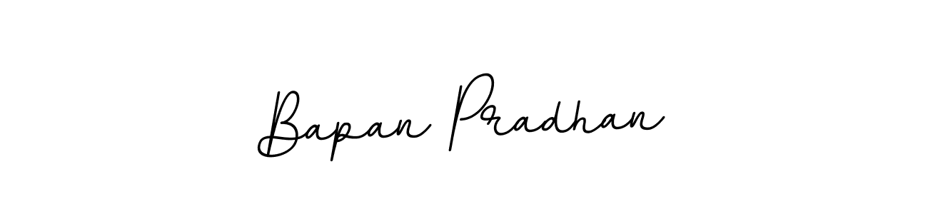 Make a beautiful signature design for name Bapan Pradhan. With this signature (BallpointsItalic-DORy9) style, you can create a handwritten signature for free. Bapan Pradhan signature style 11 images and pictures png