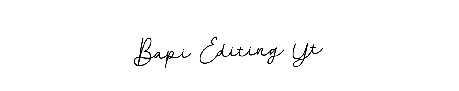 if you are searching for the best signature style for your name Bapi Editing Yt. so please give up your signature search. here we have designed multiple signature styles  using BallpointsItalic-DORy9. Bapi Editing Yt signature style 11 images and pictures png