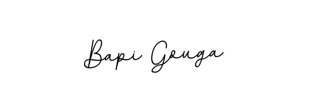 Use a signature maker to create a handwritten signature online. With this signature software, you can design (BallpointsItalic-DORy9) your own signature for name Bapi Gouga. Bapi Gouga signature style 11 images and pictures png