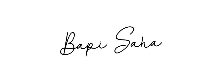 Make a beautiful signature design for name Bapi Saha. With this signature (BallpointsItalic-DORy9) style, you can create a handwritten signature for free. Bapi Saha signature style 11 images and pictures png