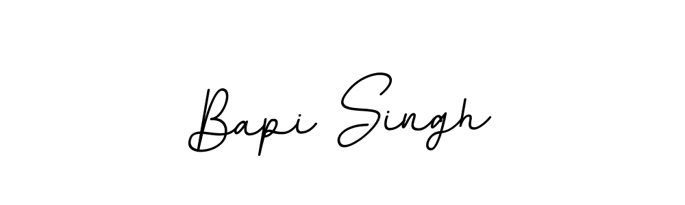 How to make Bapi Singh name signature. Use BallpointsItalic-DORy9 style for creating short signs online. This is the latest handwritten sign. Bapi Singh signature style 11 images and pictures png
