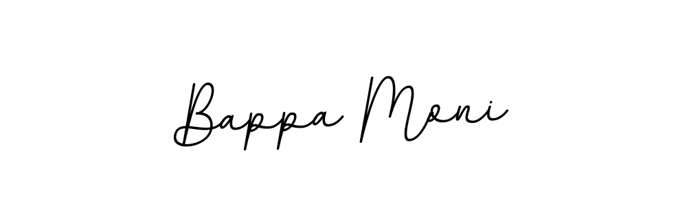 How to make Bappa Moni name signature. Use BallpointsItalic-DORy9 style for creating short signs online. This is the latest handwritten sign. Bappa Moni signature style 11 images and pictures png