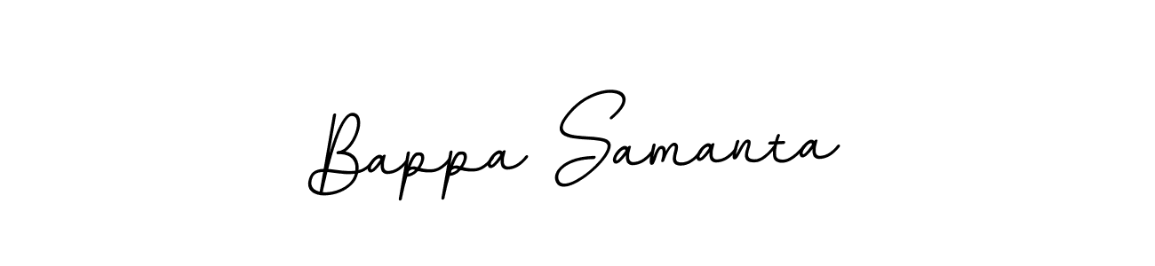 Design your own signature with our free online signature maker. With this signature software, you can create a handwritten (BallpointsItalic-DORy9) signature for name Bappa Samanta. Bappa Samanta signature style 11 images and pictures png