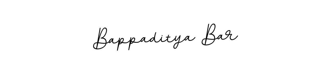 Design your own signature with our free online signature maker. With this signature software, you can create a handwritten (BallpointsItalic-DORy9) signature for name Bappaditya Bar. Bappaditya Bar signature style 11 images and pictures png