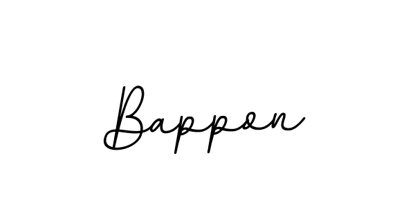 The best way (BallpointsItalic-DORy9) to make a short signature is to pick only two or three words in your name. The name Bappon include a total of six letters. For converting this name. Bappon signature style 11 images and pictures png