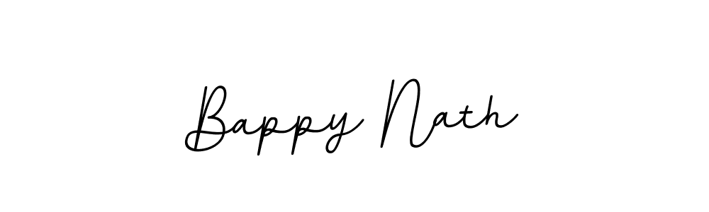 The best way (BallpointsItalic-DORy9) to make a short signature is to pick only two or three words in your name. The name Bappy Nath include a total of six letters. For converting this name. Bappy Nath signature style 11 images and pictures png