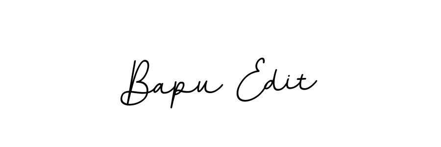 Design your own signature with our free online signature maker. With this signature software, you can create a handwritten (BallpointsItalic-DORy9) signature for name Bapu Edit. Bapu Edit signature style 11 images and pictures png