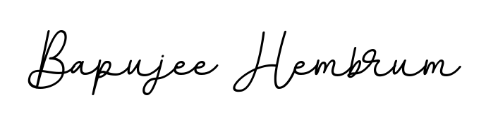 Practice writing Bapujee Hembrum with the flow of BallpointsItalic-DORy9 lettering. A fantastic source of inspiration for developing your personal signature style. Bapujee Hembrum signature style 11 images and pictures png