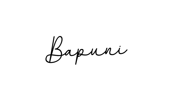 Use a signature maker to create a handwritten signature online. With this signature software, you can design (BallpointsItalic-DORy9) your own signature for name Bapuni. Bapuni signature style 11 images and pictures png