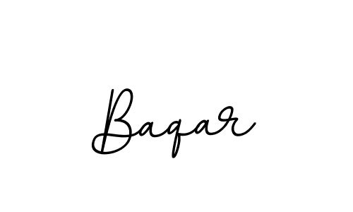 Design your own signature with our free online signature maker. With this signature software, you can create a handwritten (BallpointsItalic-DORy9) signature for name Baqar. Baqar signature style 11 images and pictures png