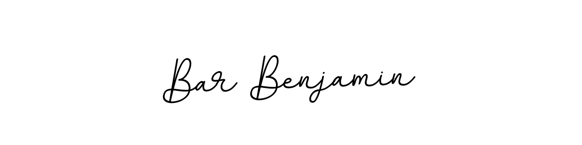 Use a signature maker to create a handwritten signature online. With this signature software, you can design (BallpointsItalic-DORy9) your own signature for name Bar Benjamin. Bar Benjamin signature style 11 images and pictures png