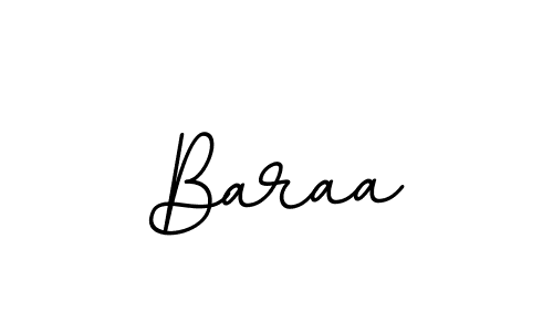 Make a beautiful signature design for name Baraa. With this signature (BallpointsItalic-DORy9) style, you can create a handwritten signature for free. Baraa signature style 11 images and pictures png