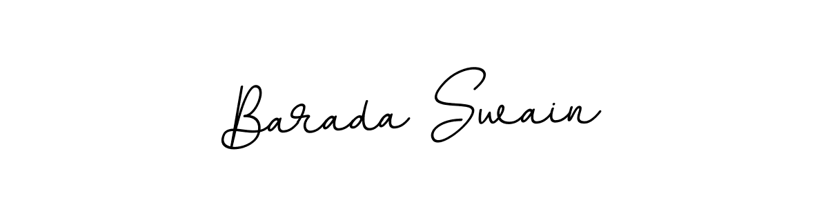 How to make Barada Swain name signature. Use BallpointsItalic-DORy9 style for creating short signs online. This is the latest handwritten sign. Barada Swain signature style 11 images and pictures png