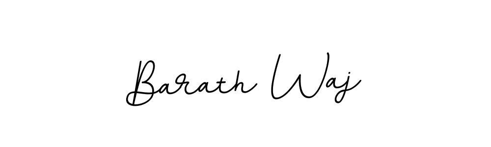 Use a signature maker to create a handwritten signature online. With this signature software, you can design (BallpointsItalic-DORy9) your own signature for name Barath Waj. Barath Waj signature style 11 images and pictures png