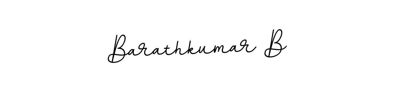 How to make Barathkumar B name signature. Use BallpointsItalic-DORy9 style for creating short signs online. This is the latest handwritten sign. Barathkumar B signature style 11 images and pictures png