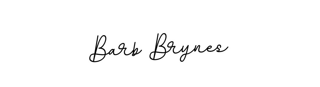 Barb Brynes stylish signature style. Best Handwritten Sign (BallpointsItalic-DORy9) for my name. Handwritten Signature Collection Ideas for my name Barb Brynes. Barb Brynes signature style 11 images and pictures png