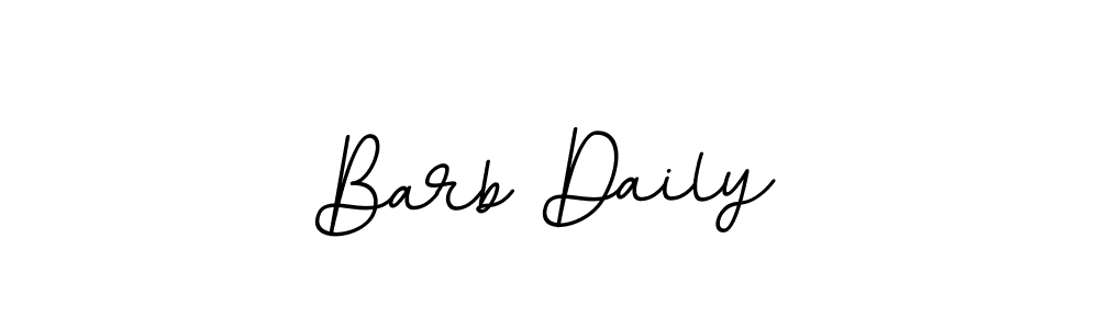 How to make Barb Daily signature? BallpointsItalic-DORy9 is a professional autograph style. Create handwritten signature for Barb Daily name. Barb Daily signature style 11 images and pictures png