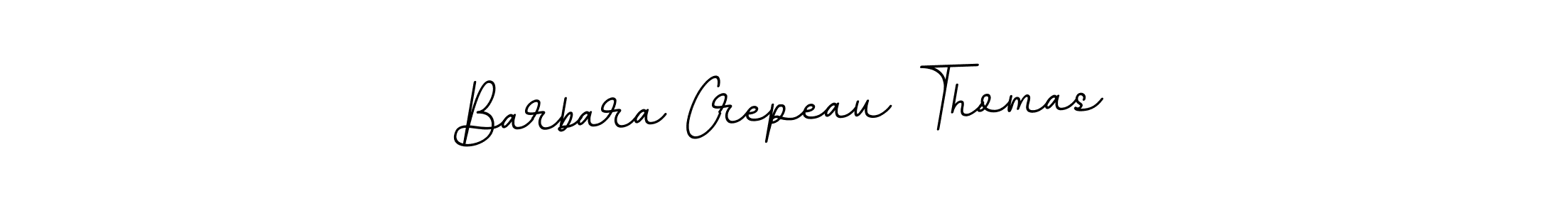 How to make Barbara Crepeau Thomas name signature. Use BallpointsItalic-DORy9 style for creating short signs online. This is the latest handwritten sign. Barbara Crepeau Thomas signature style 11 images and pictures png