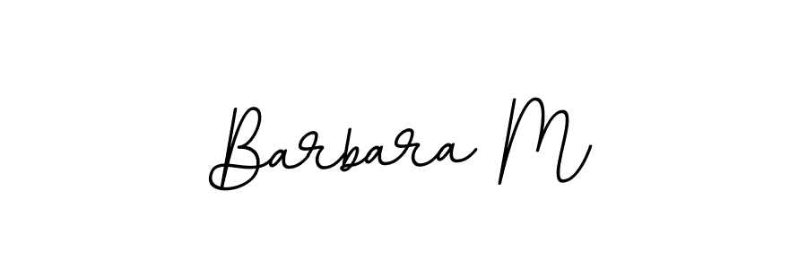 Also we have Barbara M name is the best signature style. Create professional handwritten signature collection using BallpointsItalic-DORy9 autograph style. Barbara M signature style 11 images and pictures png