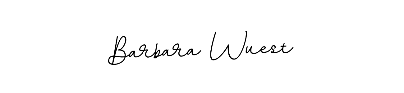 Design your own signature with our free online signature maker. With this signature software, you can create a handwritten (BallpointsItalic-DORy9) signature for name Barbara Wuest. Barbara Wuest signature style 11 images and pictures png