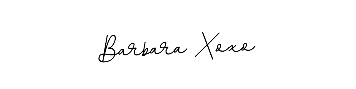 Barbara Xoxo stylish signature style. Best Handwritten Sign (BallpointsItalic-DORy9) for my name. Handwritten Signature Collection Ideas for my name Barbara Xoxo. Barbara Xoxo signature style 11 images and pictures png