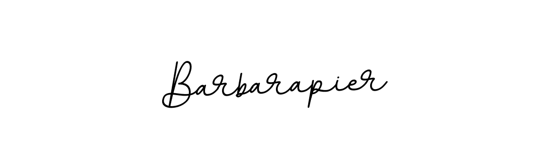 How to make Barbarapier name signature. Use BallpointsItalic-DORy9 style for creating short signs online. This is the latest handwritten sign. Barbarapier signature style 11 images and pictures png