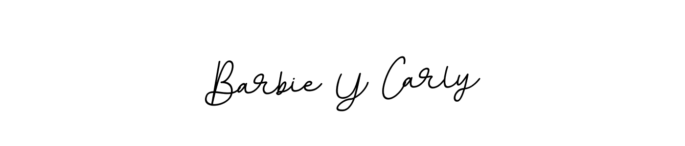if you are searching for the best signature style for your name Barbie Y Carly. so please give up your signature search. here we have designed multiple signature styles  using BallpointsItalic-DORy9. Barbie Y Carly signature style 11 images and pictures png