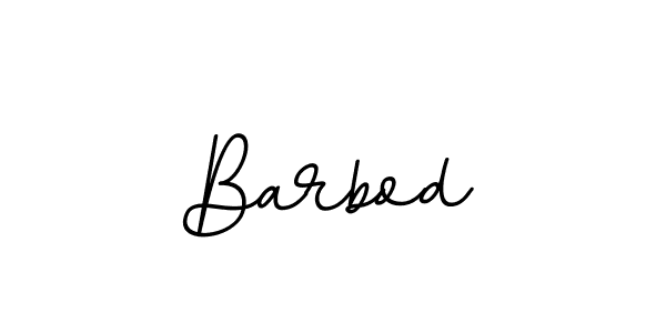 Design your own signature with our free online signature maker. With this signature software, you can create a handwritten (BallpointsItalic-DORy9) signature for name Barbod. Barbod signature style 11 images and pictures png